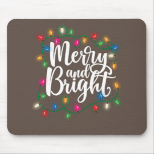 Funny fröhlich und hell Weihnachten Lichter Weihna Mousepad