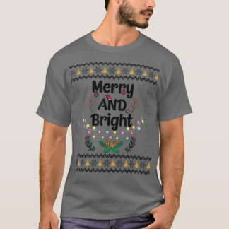 Funny fröhlich und hell Weihnachten Lichter Weihna T-Shirt
