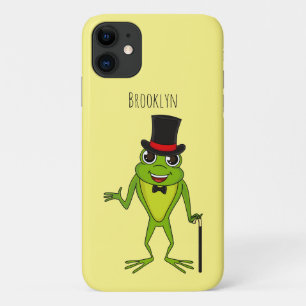 Funny Frosch mit Top-Hut-Cartoon Case-Mate iPhone Hülle