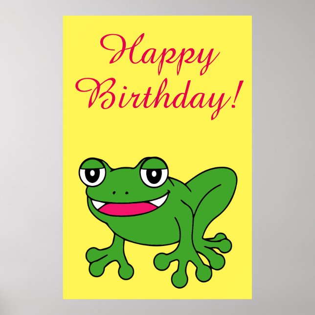 Funny Frosch Poster (Vorne)