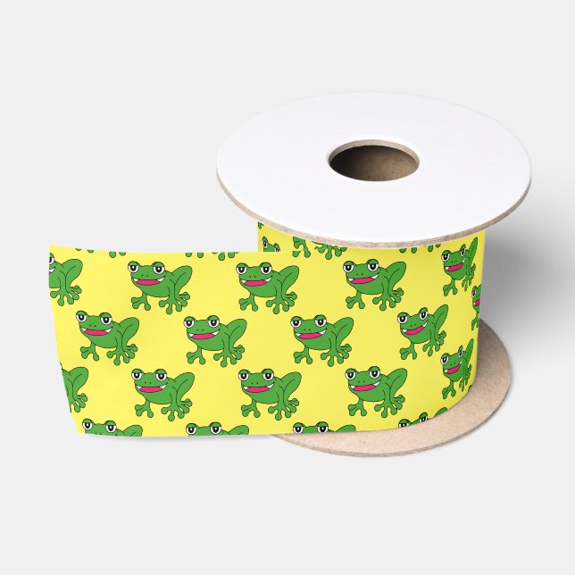 Funny Frosch Satinband (Spule)