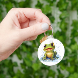 Funny Frosch Schlüsselanhänger
