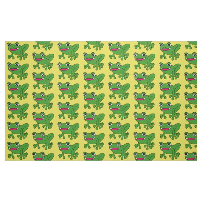 Funny Frosch Stoff (Fat Quarter (45,7 x 55,9 cm))
