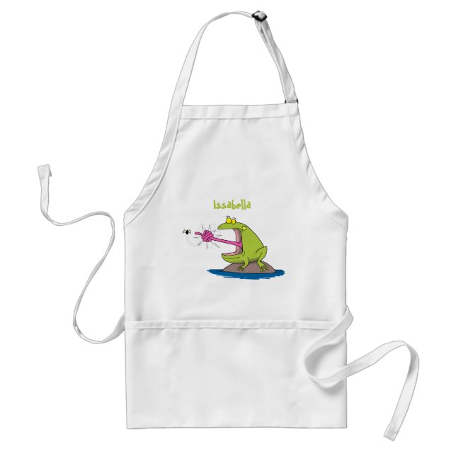 Funny Frosch und Fliege Cartoon Schürze (Vorne)
