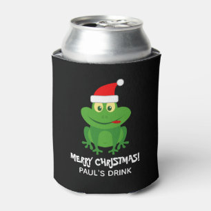 Funny Frost Weihnachten Weihnachtsmann Frosch Cart Dosenkühler