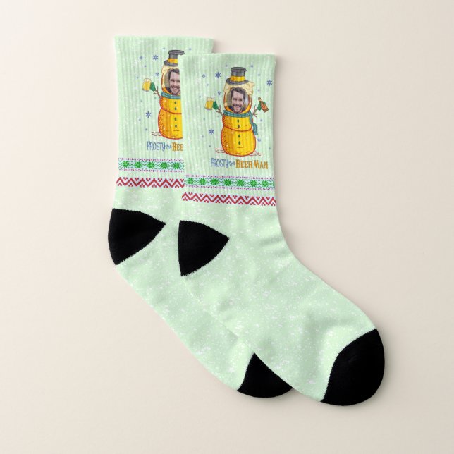 Funny Frosty Beer Man Humour Photo personnalisée N (Paire)
