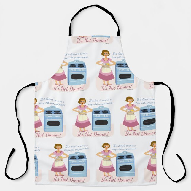 Funny Frozen Dinner ist die Oberhäuserin Pattern Schürze (Vorderseite)