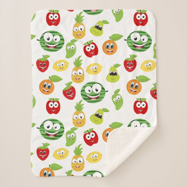 Funny Fruchtgums mit Gesichtsmuster Sherpadecke (Vorderseite)