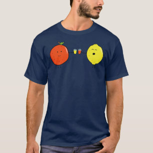 Funny Fruit Orange und Lemon Drink Juice Toget T-Shirt