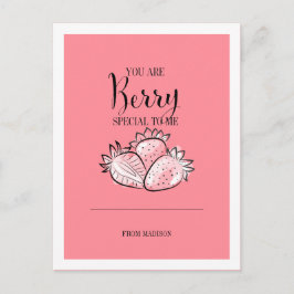 Funny Fruit Pun Berry Special Feiertagspostkarte