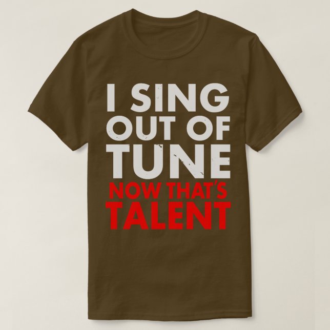 Funny Frustrated Sängermusiker Karaoke Fun T-Shirt (Design vorne)