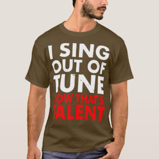 Funny Frustrated Sängermusiker Karaoke Fun T-Shirt