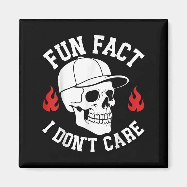 Funny Fun Fakt, dass Skeleton Sarcastic Adu mir eg Magnet (Vorne)
