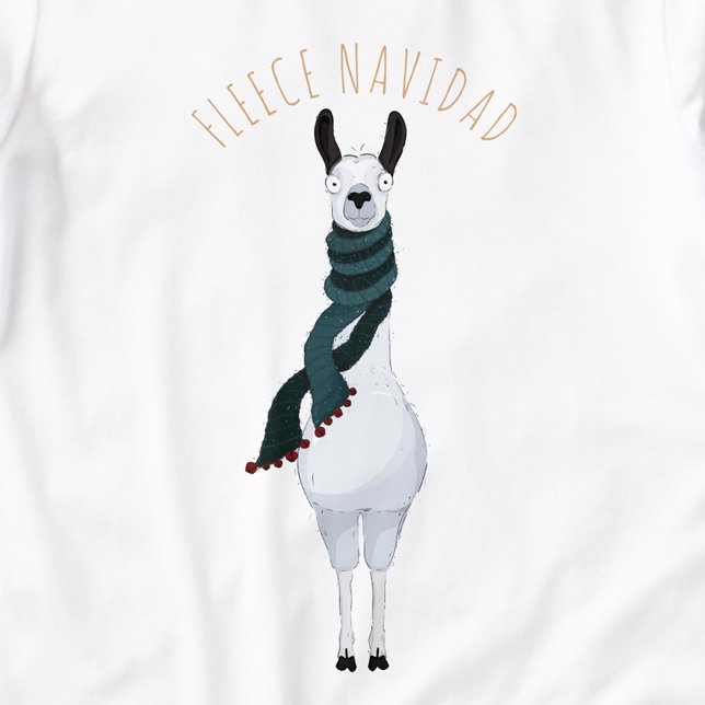 Funny Fun 'Fleece Navidad' Llama Pun Cartoon  (Von Creator hochgeladen)