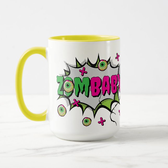 Funny Fun "ZomBaby" Pop Art Tasse (Links)