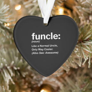 Funny Funcle Definition-Geschenk   Onkel Geschenke Ornament