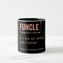 Funny Funcle Definition Zweifarbige Tasse