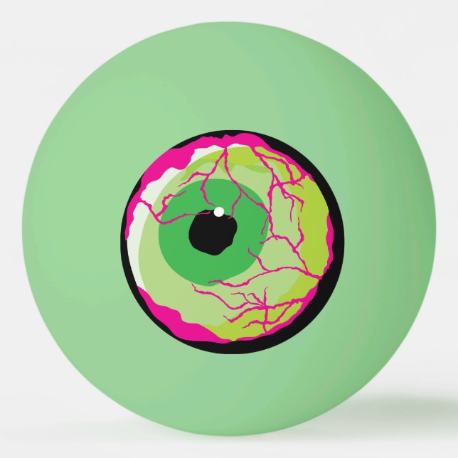 Funny Funky Zombie Eyeball Beer oder Tischtennisball (Vorderseite)