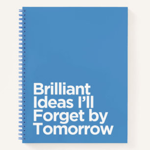 Funny für vergessene Menschen mit brillanten Ideen Notizbuch