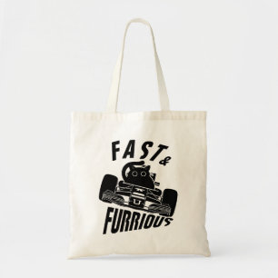 Funny FURRwous car fahr cat Tragetasche
