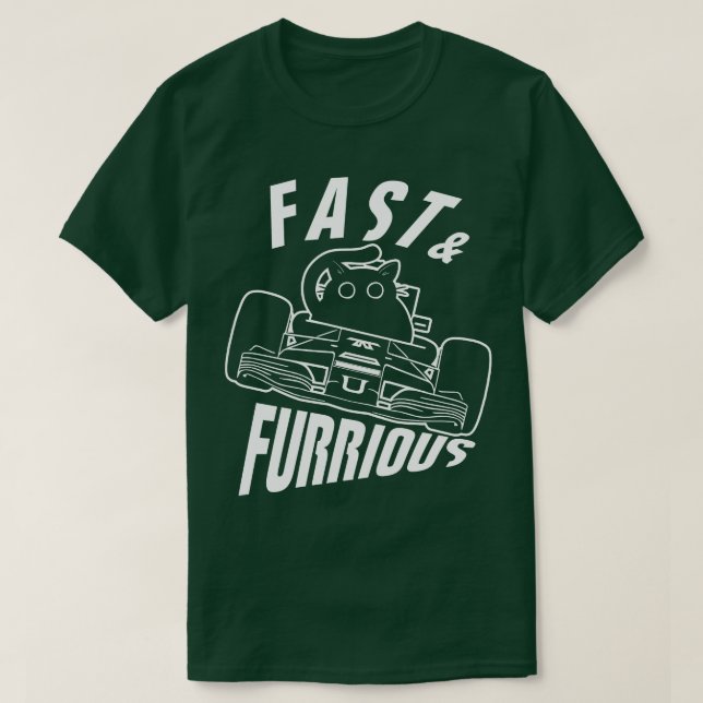 Funny FURRWuchertrieb Black Cat T-Shirt (Design vorne)