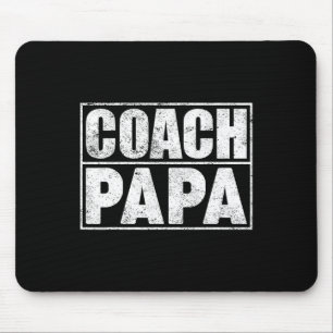 Funny Fußball Basketball Trainer Papa Vater Mousepad