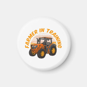 Funny Future Bauer in Training Traktor Farm Magnet