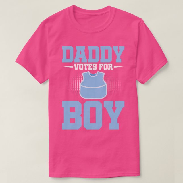 Funny Future Daddy Team Boy Gender Reveal T-Shirt (Design vorne)
