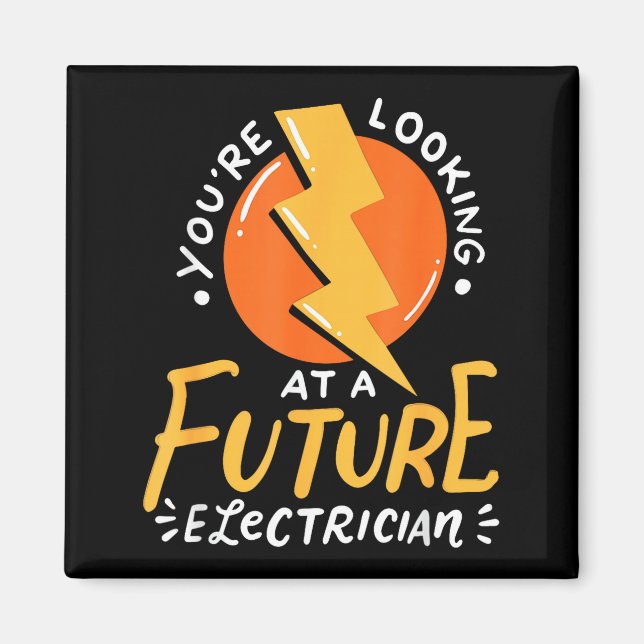 Funny Future Electrician Electrical Engineer  Magnet (Vorne)