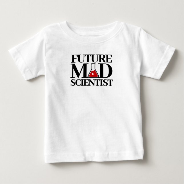 Funny Future Mad Scientists mit Chemie Beaker Baby T-shirt (Vorderseite)