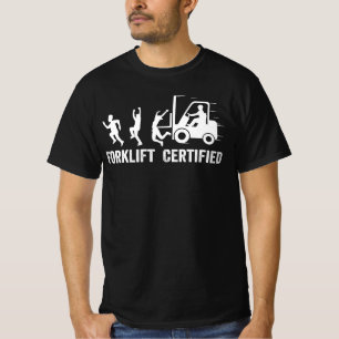 Funny Gabelstapler Fahrer Gabelstaplerzertifiziert T-Shirt