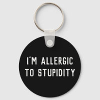 Funny Gag Ich bin allergisch gegen Dummheit Schwar