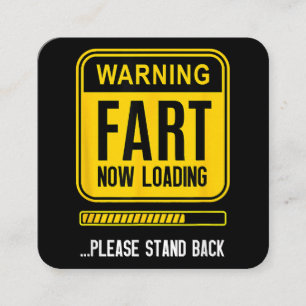 Funny Gag Quadratische Visitenkarte