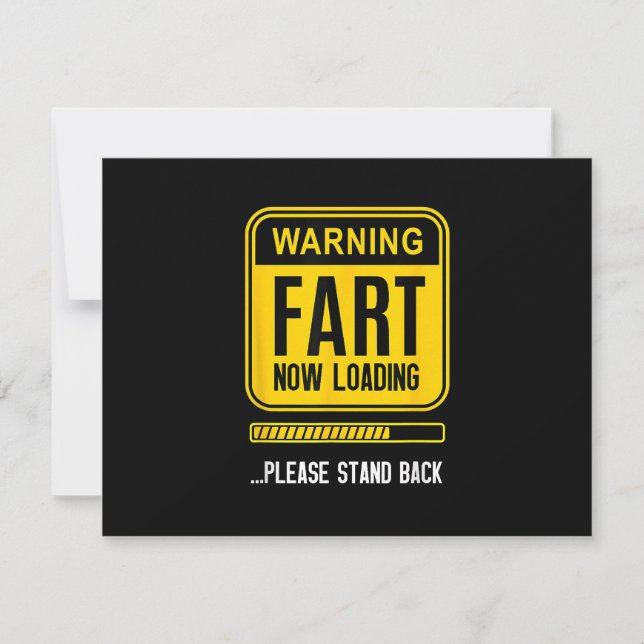 Funny Gag RSVP Karte (Vorderseite)