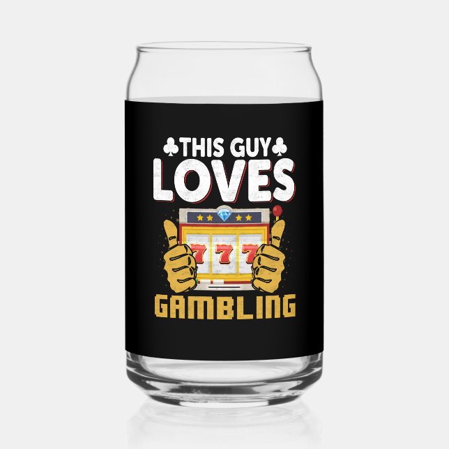Funny gambling dieser Typ Casino Dosenglas (Vorderseite)