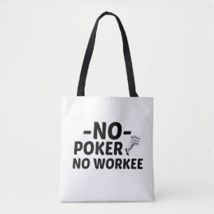 Funny gambling poker game player tasche