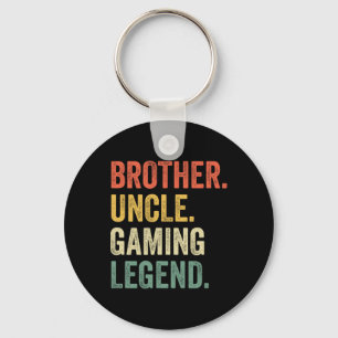 Funny Gamer Brother Uncle Gaming Legend Vintag Vi Schlüsselanhänger
