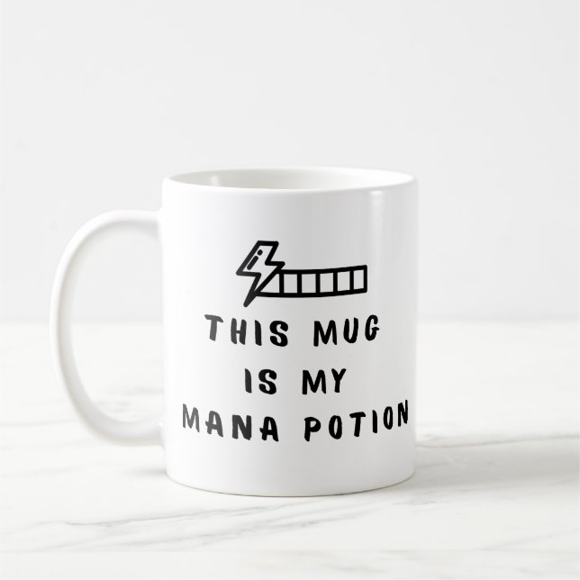 Funny Gamer Coffee Mug This Mug Is My Mana Potion  Kaffeetasse (Links)