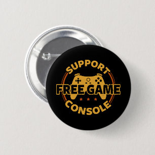 Funny Gamer Console Protest Gaming Button