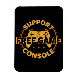 Funny Gamer Console Protest Gaming Magnet