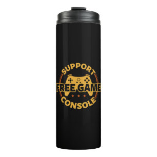 Funny Gamer Console Protest Gaming Thermosbecher