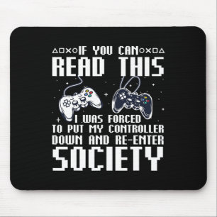 Funny Gamer for Men Video Gamer Gaming Game Mousepad