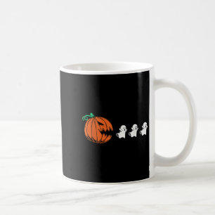 Funny Gamer Gaming Pumpkin Eating Ghost Halloween Kaffeetasse