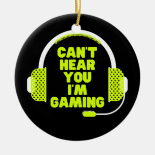 Funny Gamer Geburtstagsgeschenk Ich kann dich nich Keramik Ornament