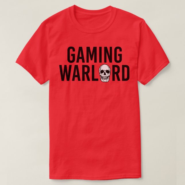 Funny Gamer Gift Gaming Warlord T-Shirt (Design vorne)