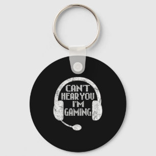 Funny Gamer Gift Headset Hört nicht, dass ich spie Schlüsselanhänger