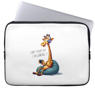 Funny Gamer Giraffe Gaming for Boys Men Video Game Laptopschutzhülle