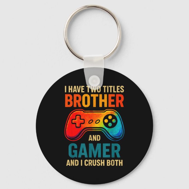 Funny Gamer Graphic Tee For Boys Teens Kids Video  Schlüsselanhänger (Vorderseite)