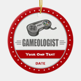 Funny Gamer Keramik Ornament