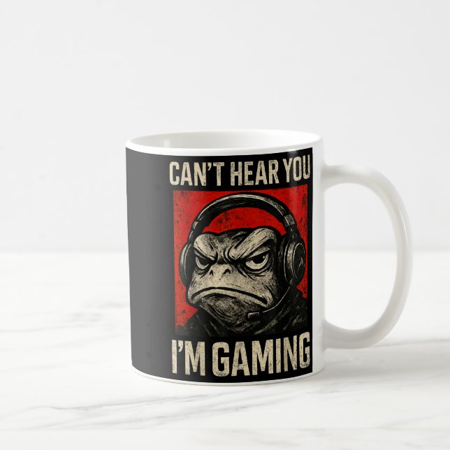 Funny Gamer Mpy Frog Art Men Women Boys Video Gami Kaffeetasse (Rechts)